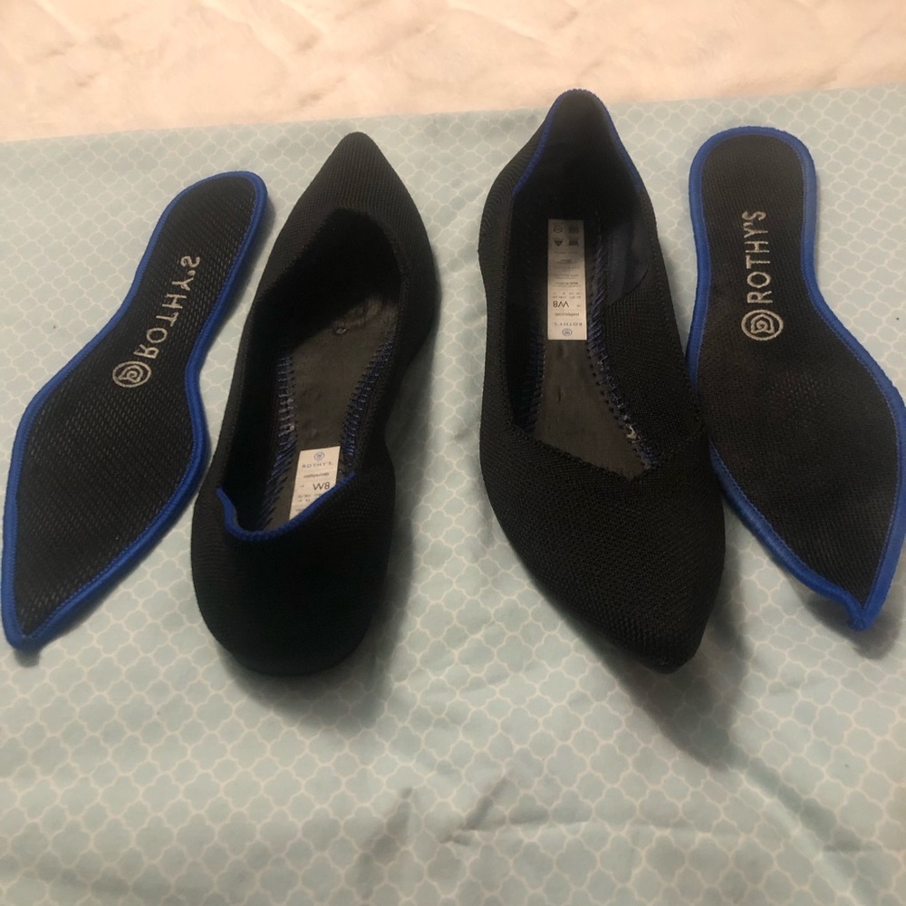 EUC Rothy’s The Point Flats Wore 2 Times Need Bigger Size Awesome Shoes🥿🥿🥿 - Picture 4 of 7